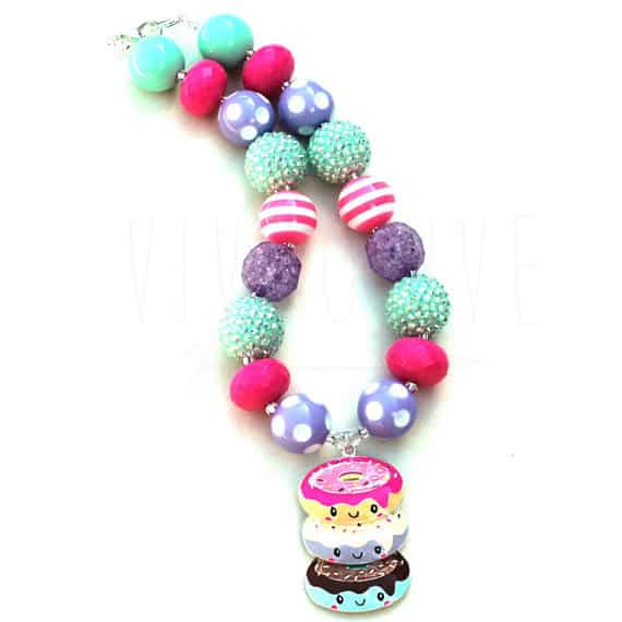 Viv And Olive Jacksonville FL Etsy Shop Bubble Gum Necklace 