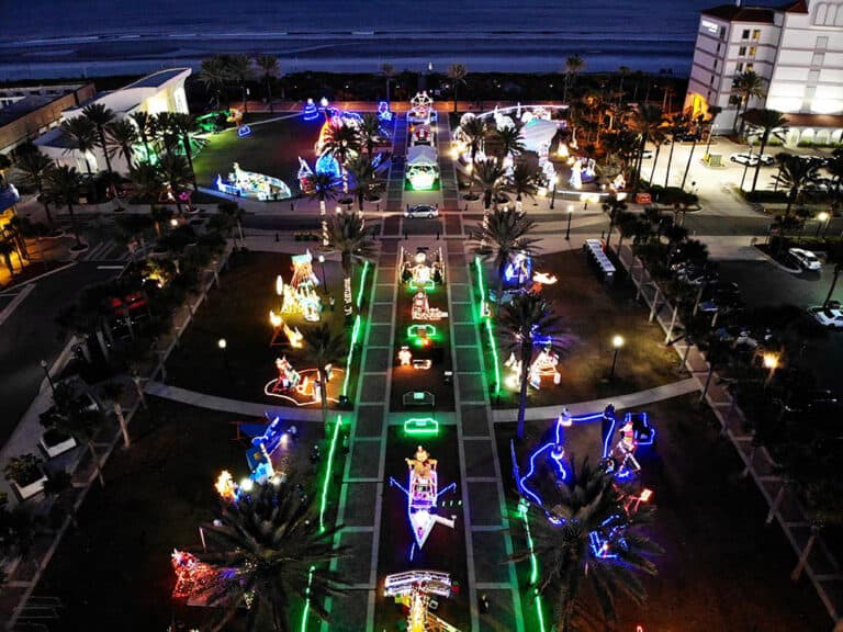 2024 Deck The Chairs Holiday Light Display Jacksonville Beach Moms