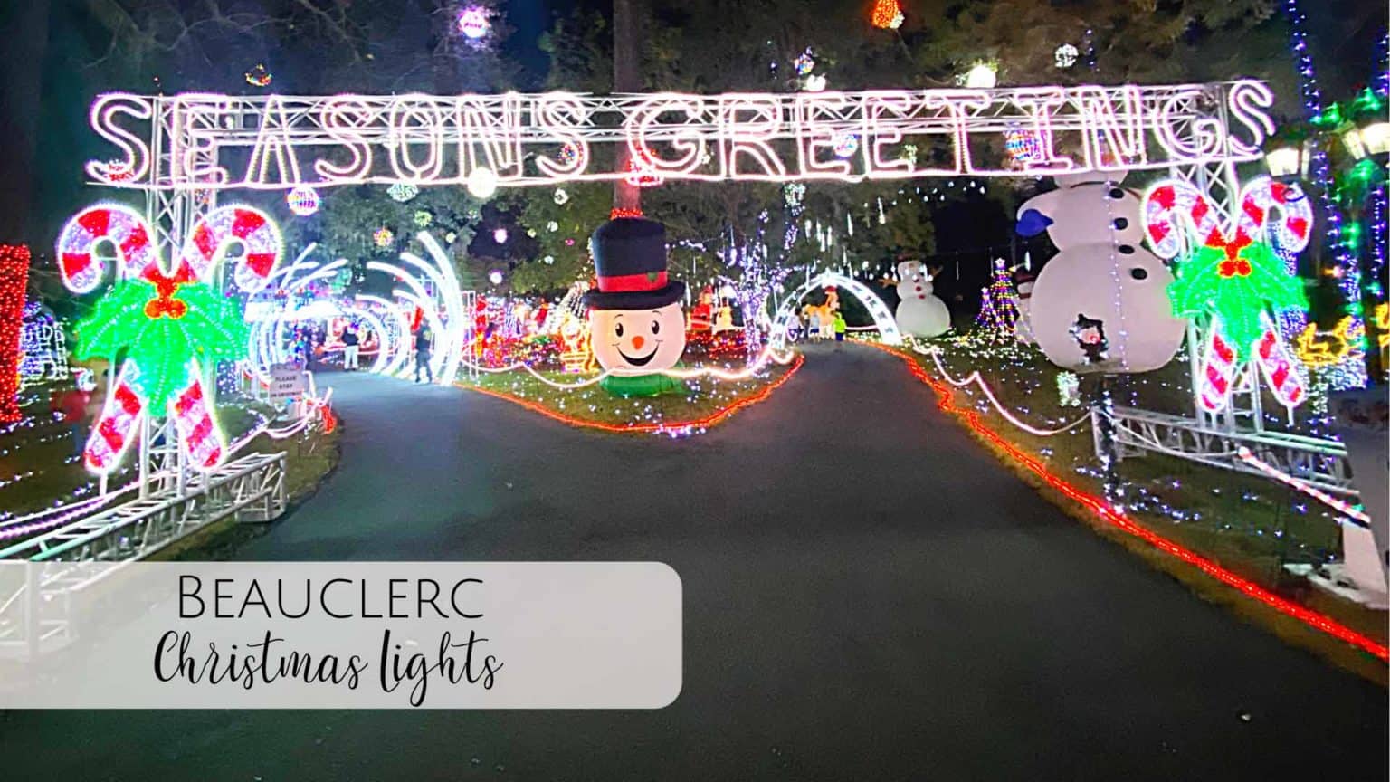 Beauclerc Christmas Lights Jacksonville Beach Moms