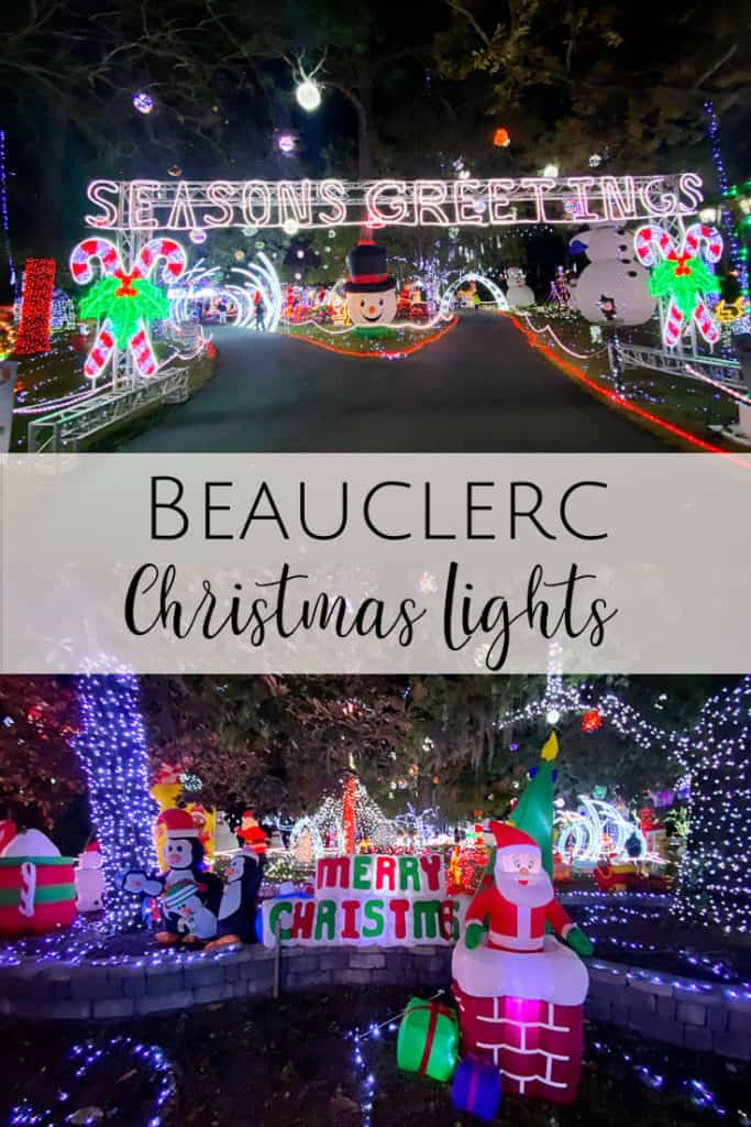 2024 Beauclerc Christmas Lights Jacksonville Beach Moms