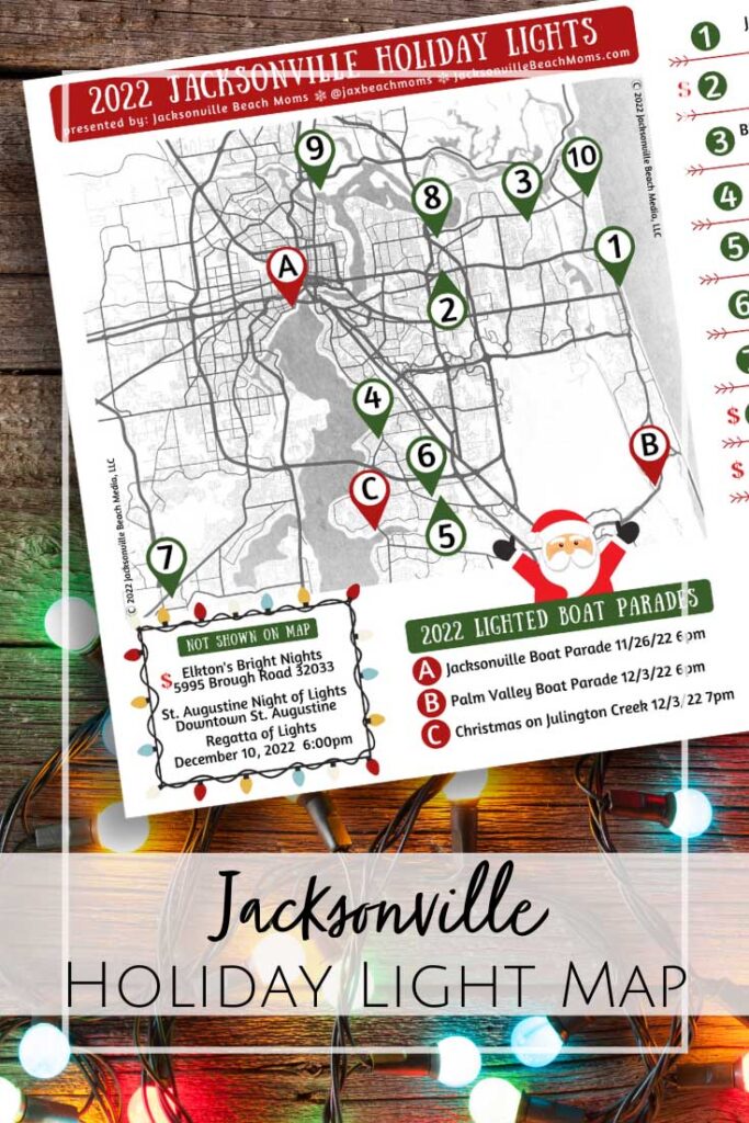 2023 Printable Jacksonville Christmas Light Map Jacksonville Beach Moms