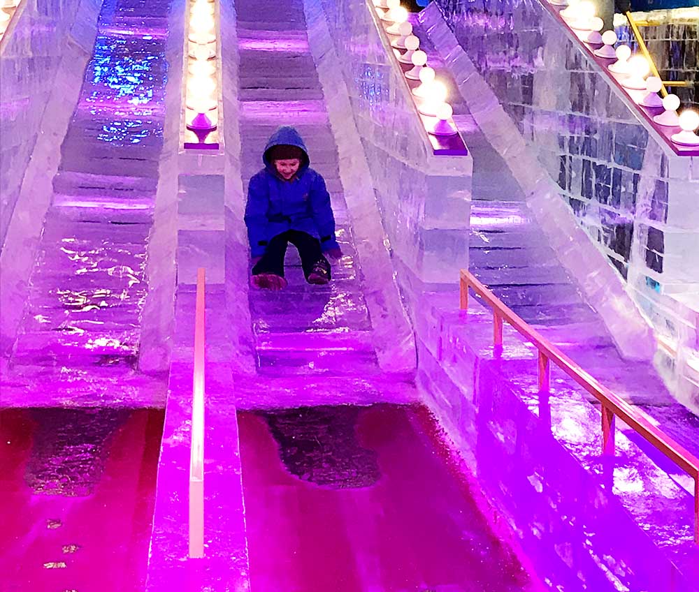 Ice Slide at Gaylord Palms in Orlando, FL